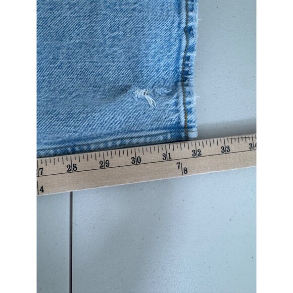 Abercrombie & Fitch 90s straight leg ultra high jeans retro boho sz 33L - Picture 7 of 8